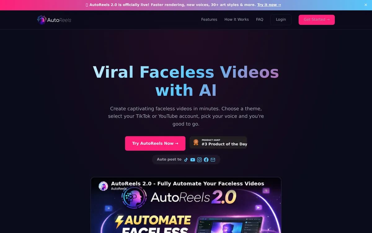 AutoReels.ai screenshot 1