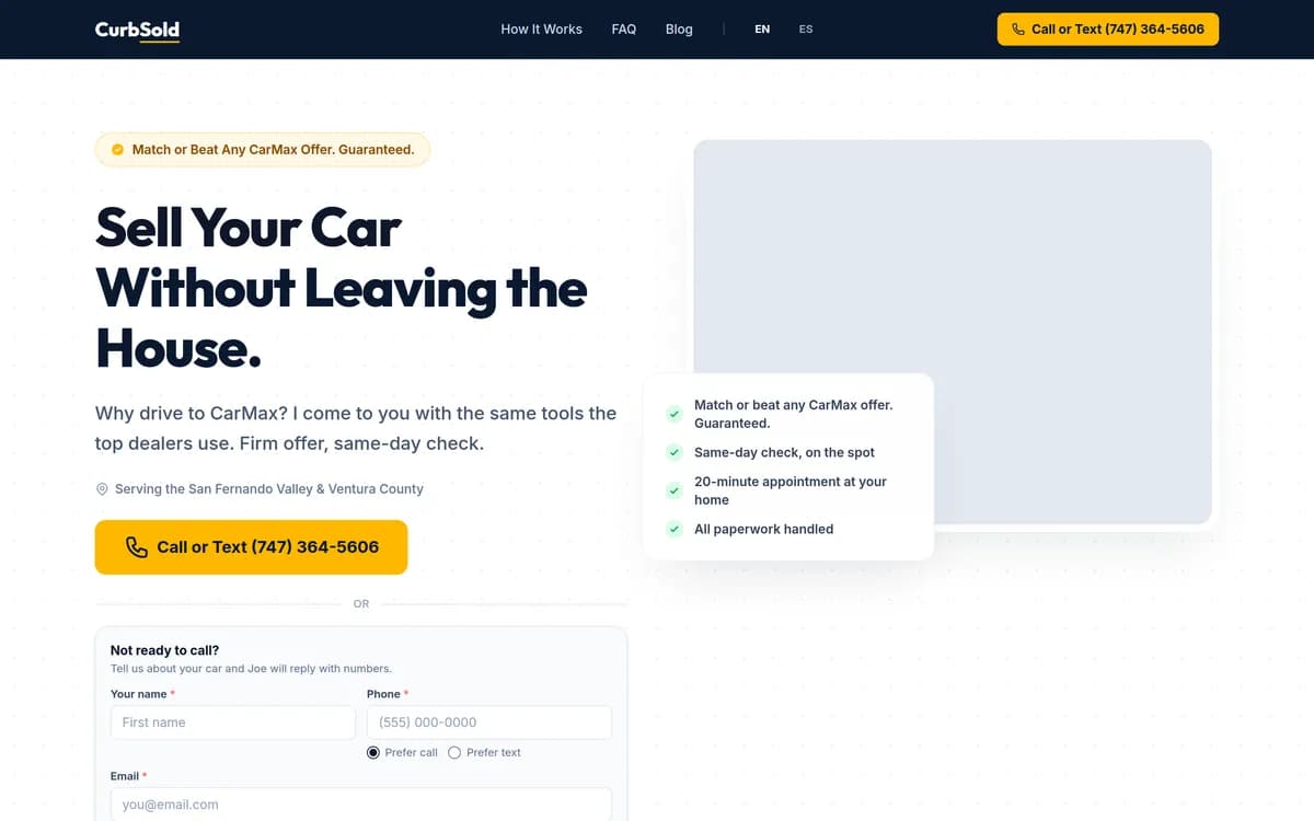 CurbSold screenshot 1