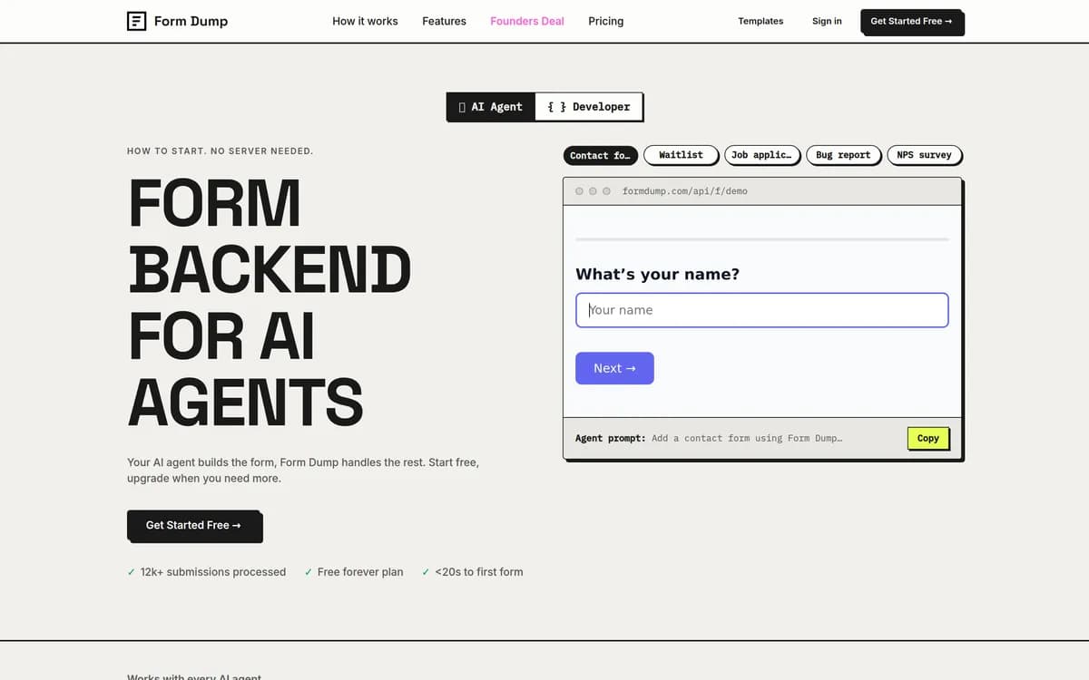 Form Dump screenshot 1