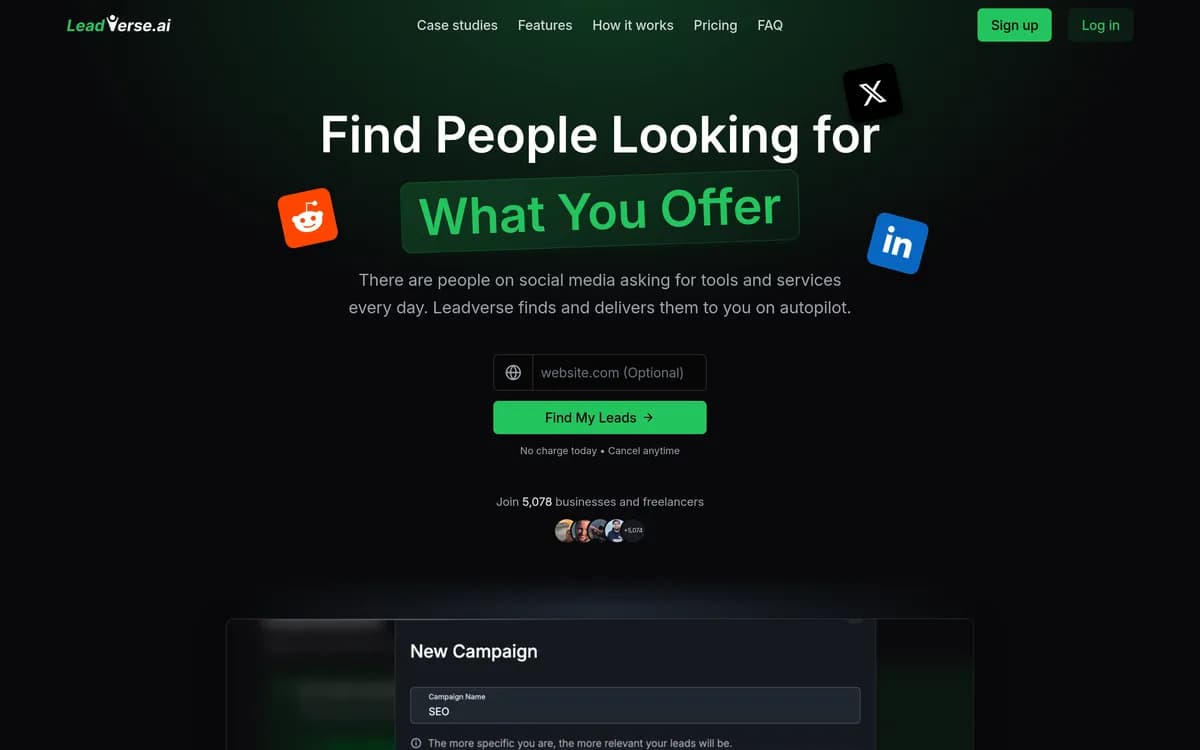 Leadverse screenshot 1