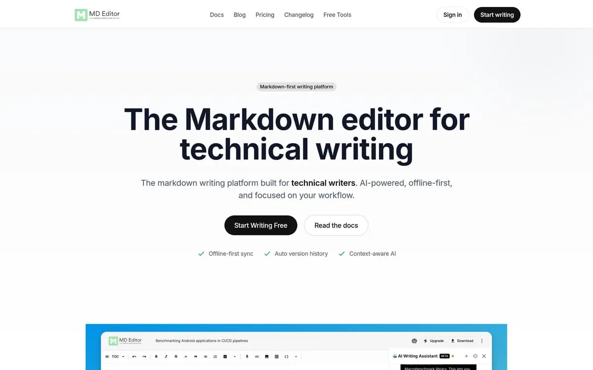 mdedit.ai screenshot 1