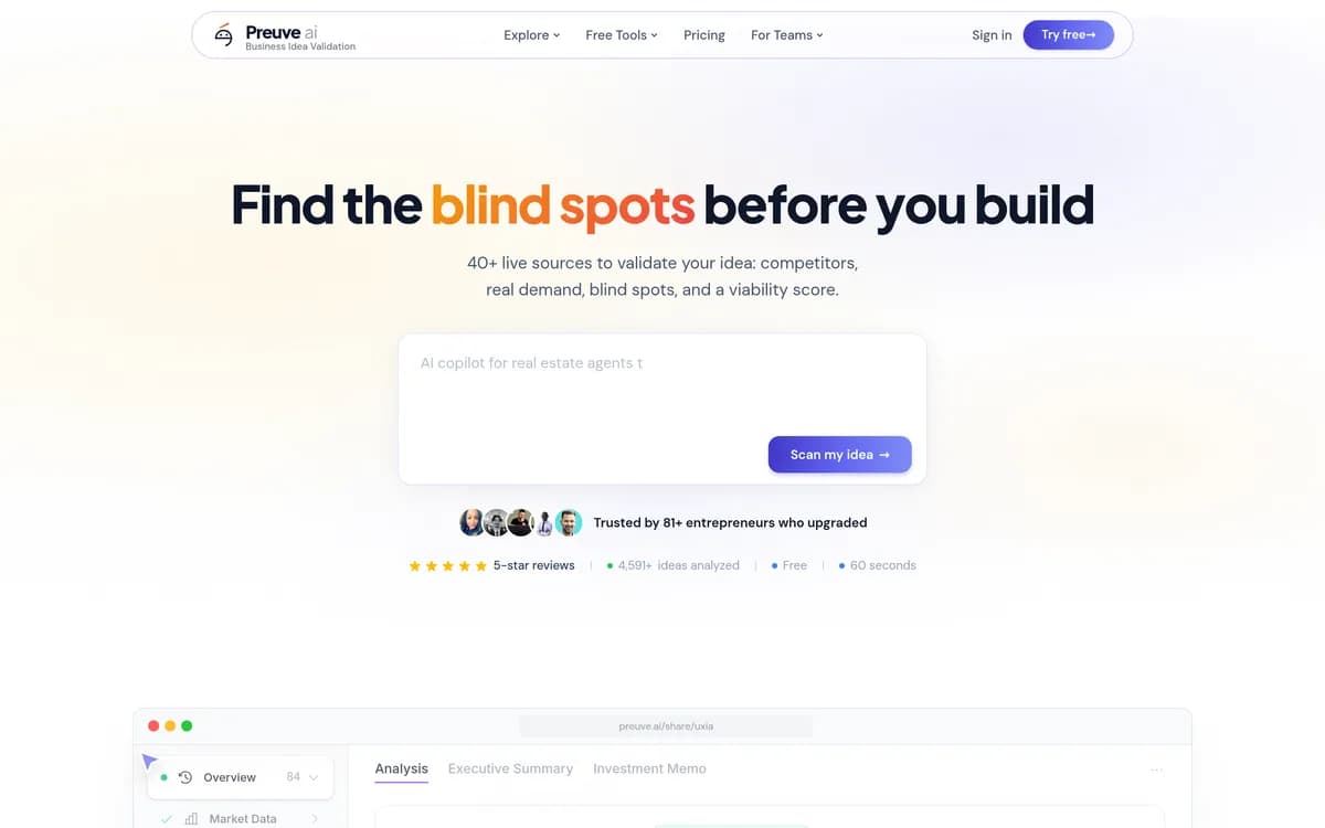 Preuve AI screenshot 1