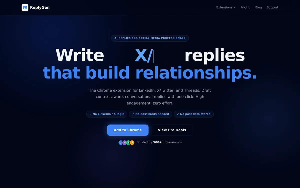 ReplyGen screenshot 1