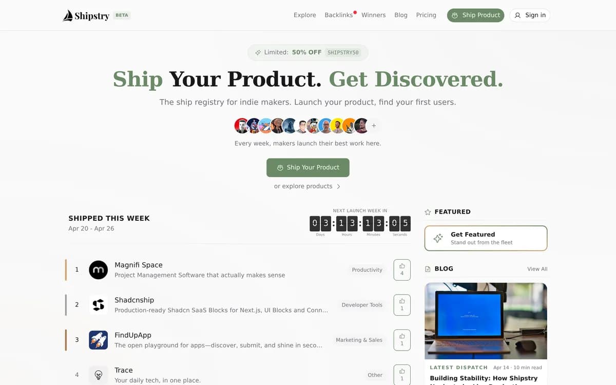 Shipstry screenshot 1