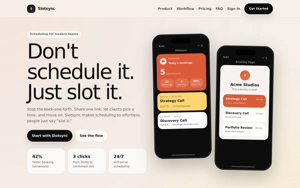 Slotsync.co screenshot 1
