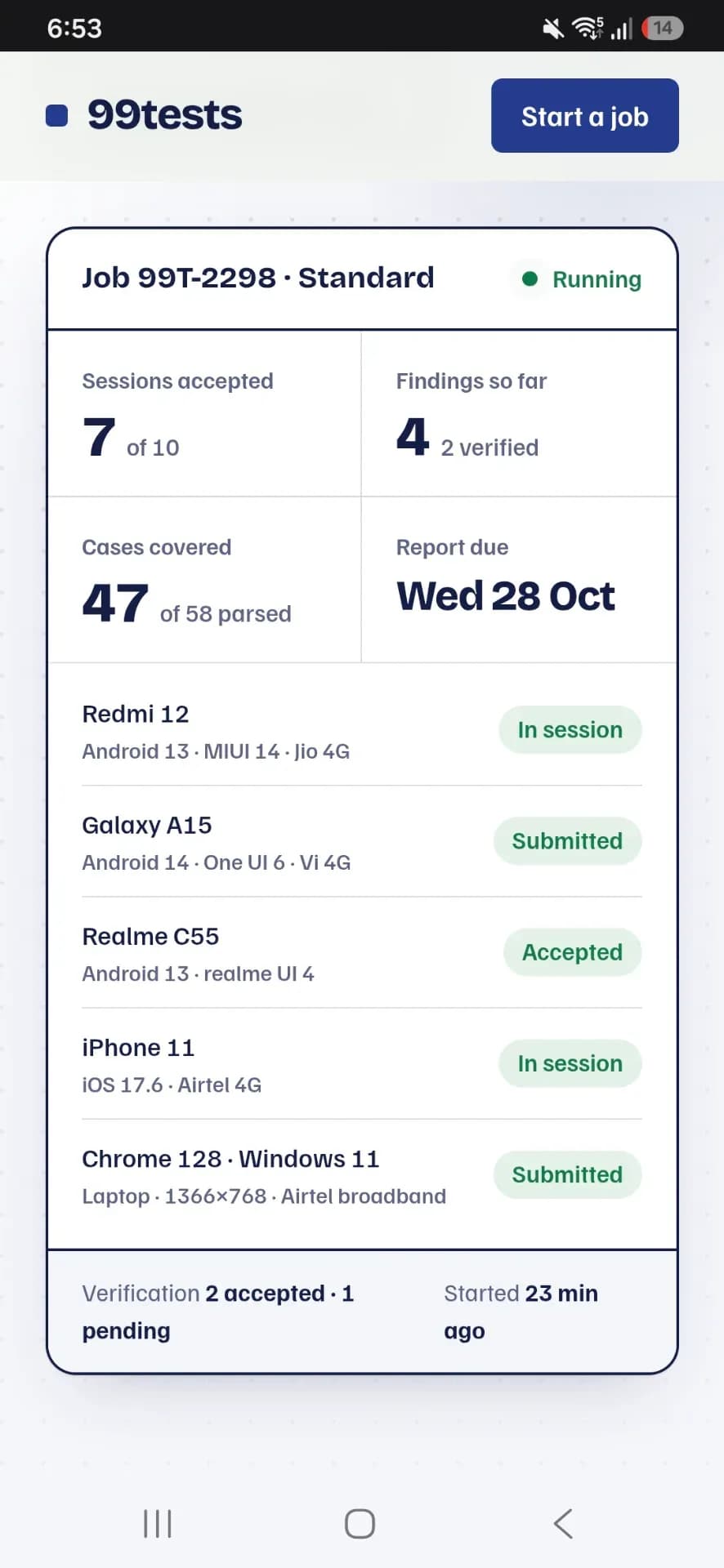 99tests screenshot 2