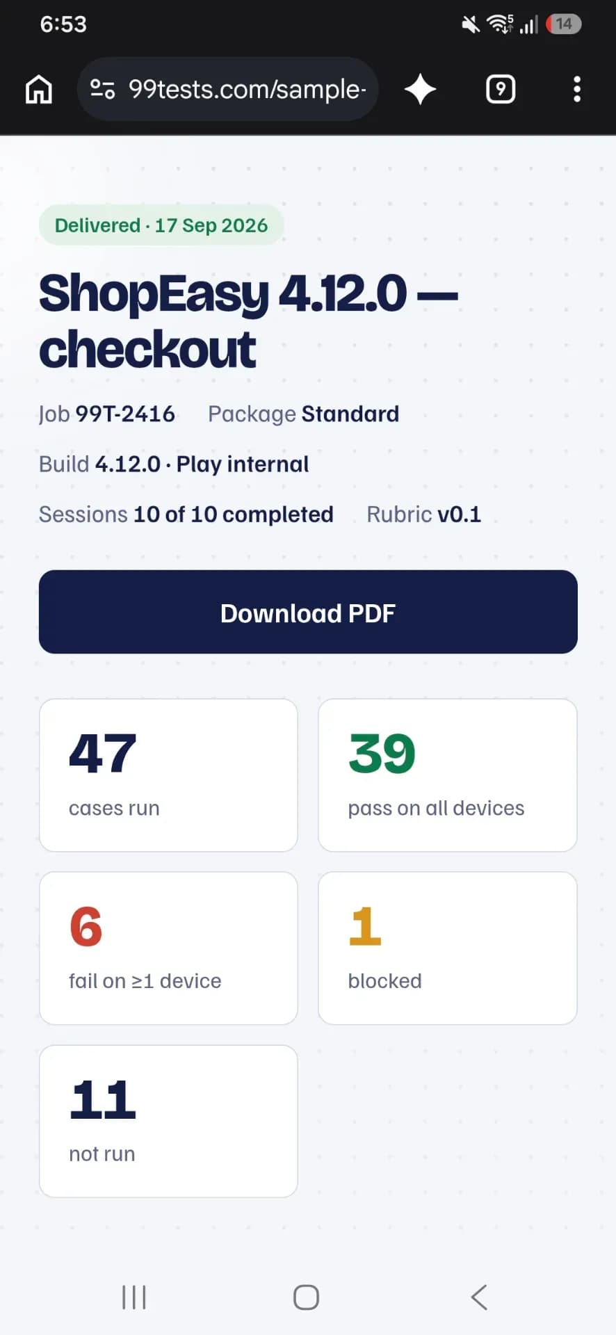 99tests screenshot 3