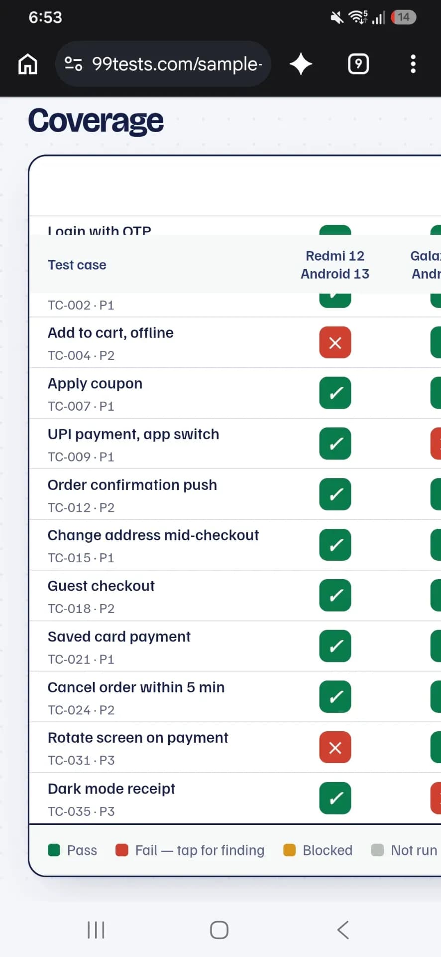 99tests screenshot 1