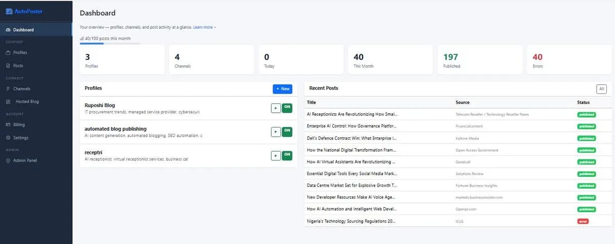 AIBlogMax screenshot 1
