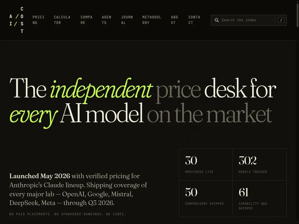 AICost screenshot 2
