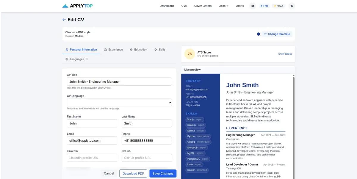 ApplyTOP screenshot 2
