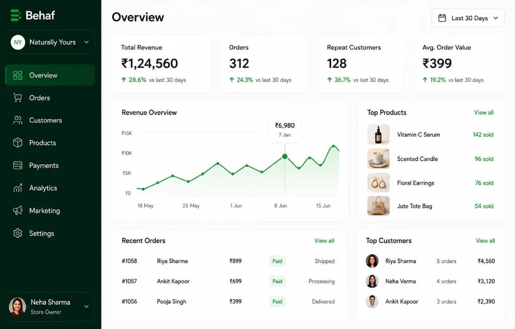 Behaf screenshot 1