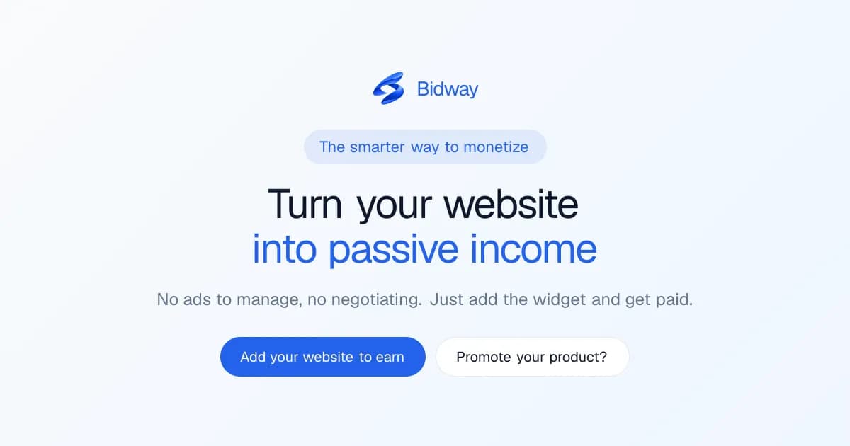 Bidway screenshot 1