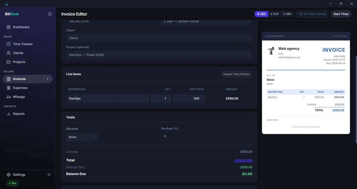 BillDesk screenshot 2