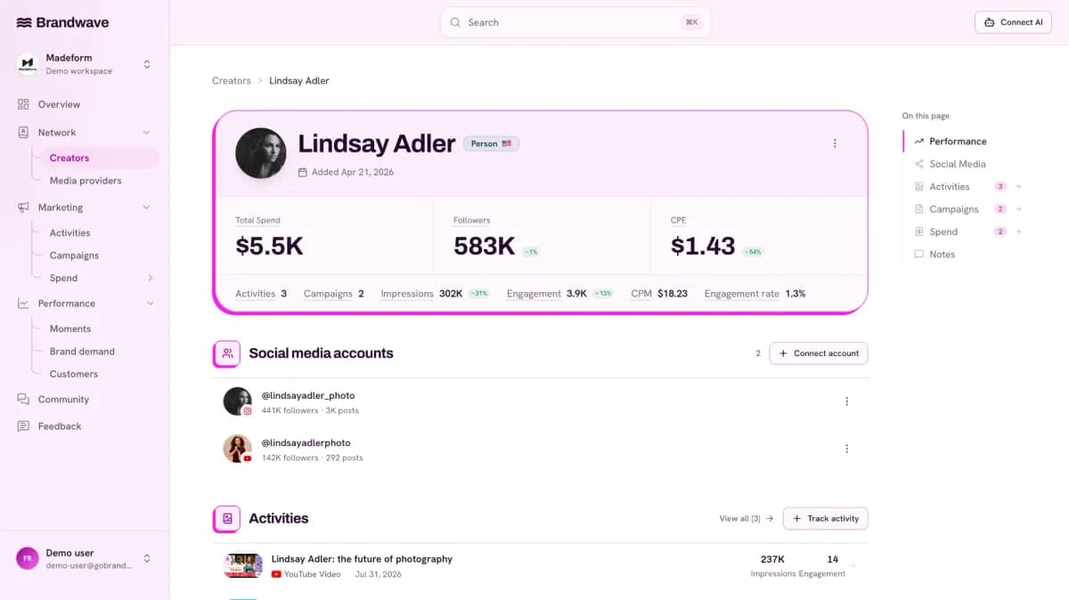 Brandwave screenshot 2