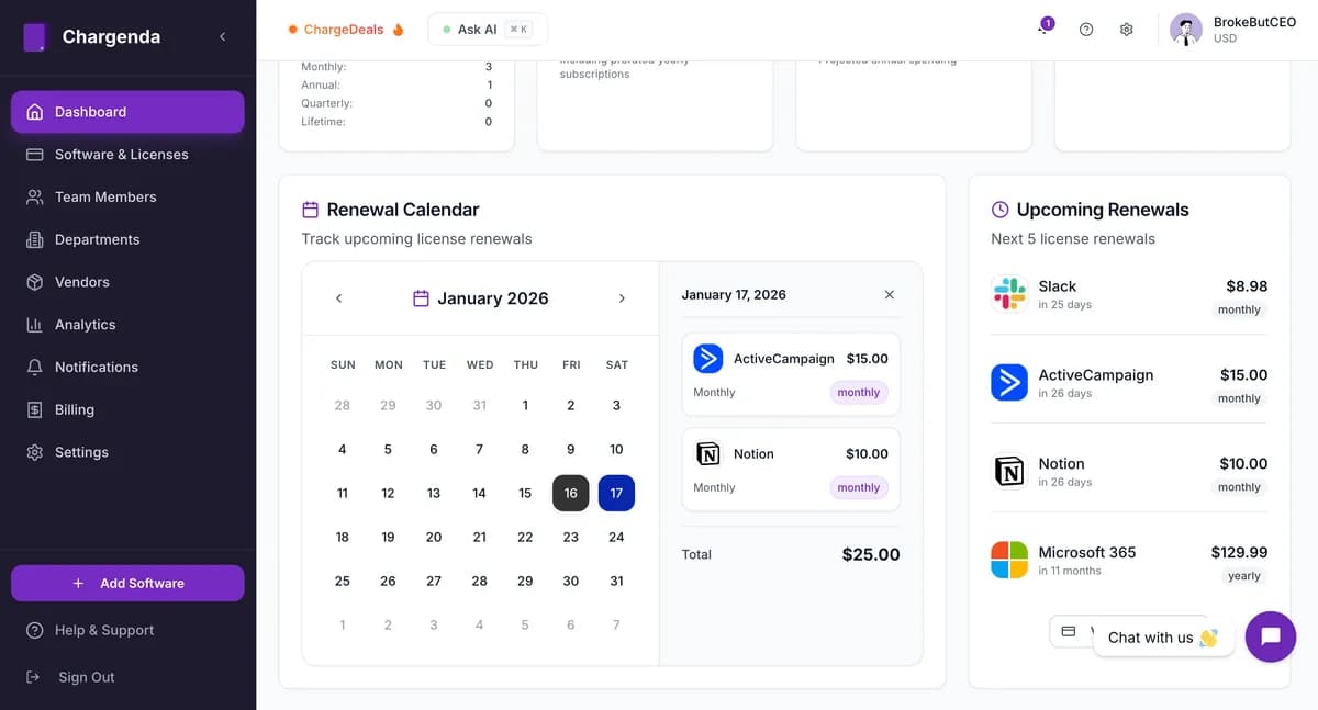 Chargenda screenshot 1