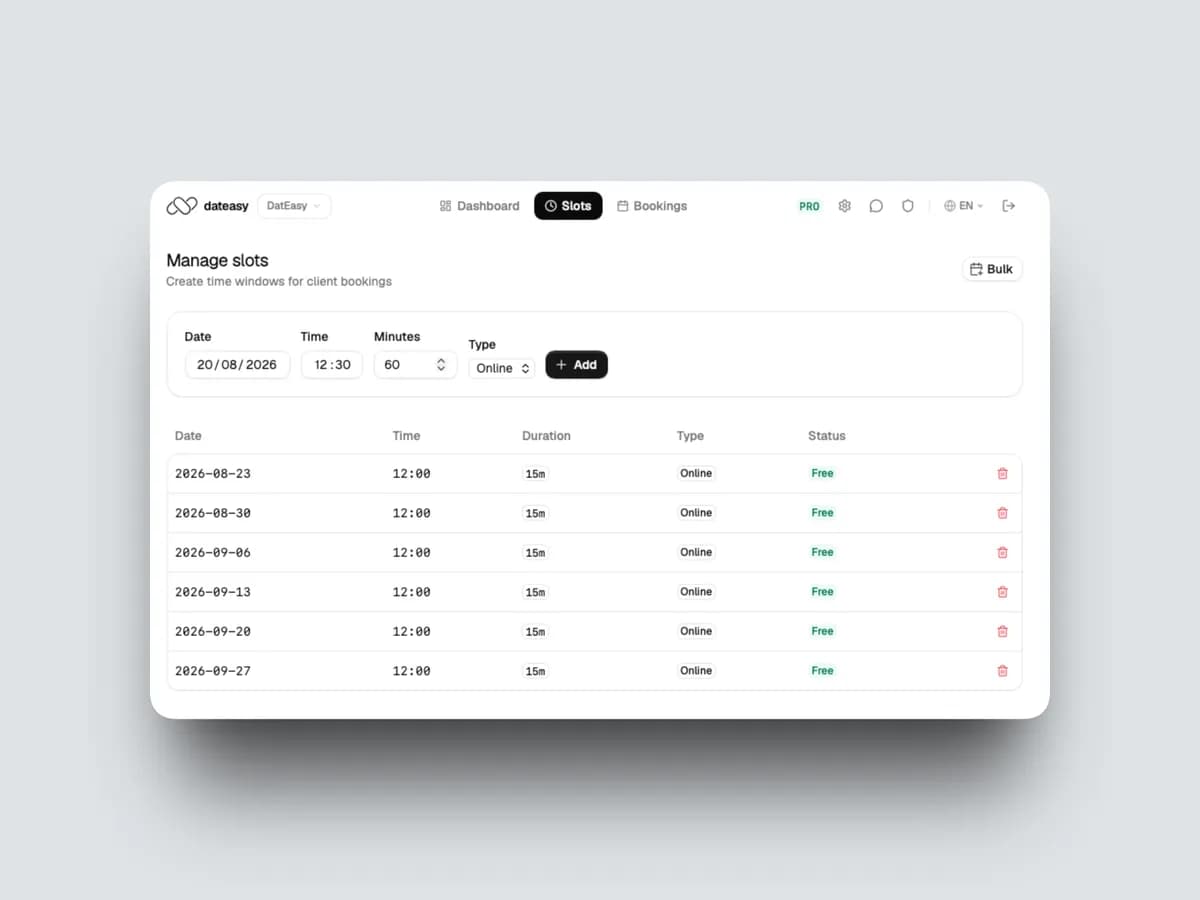 Dateasy screenshot 2