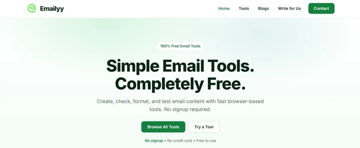 Emailyy screenshot 1