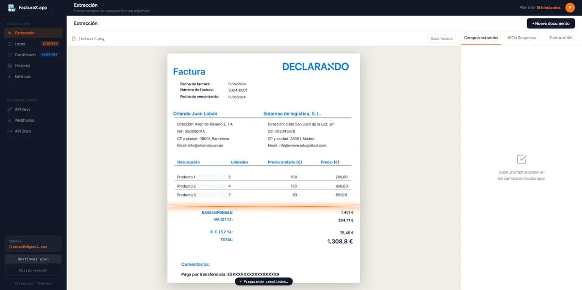 FacturaX screenshot 2