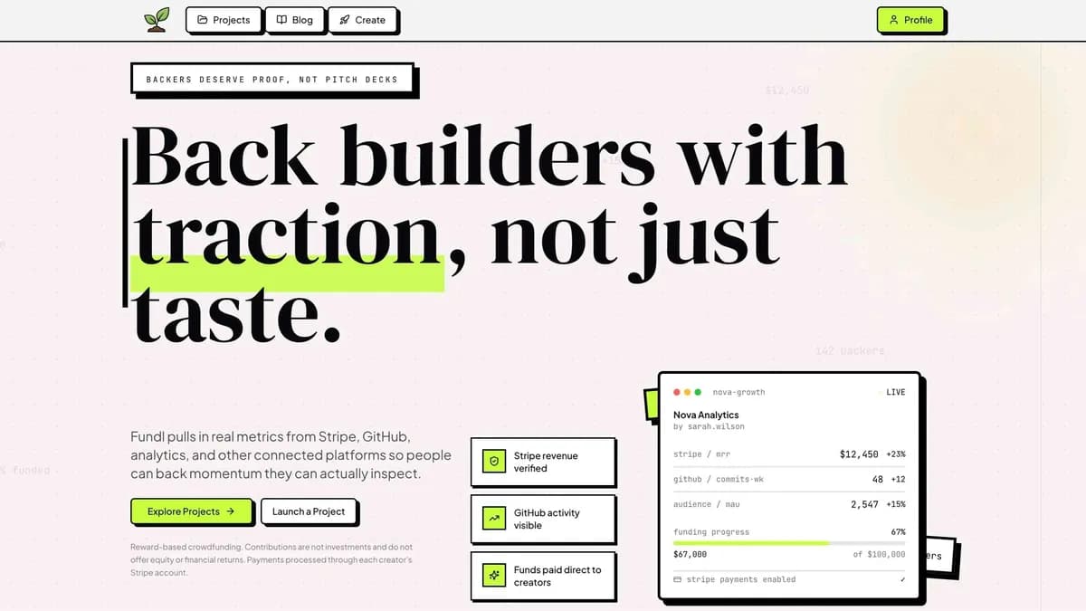 Fundl screenshot 1