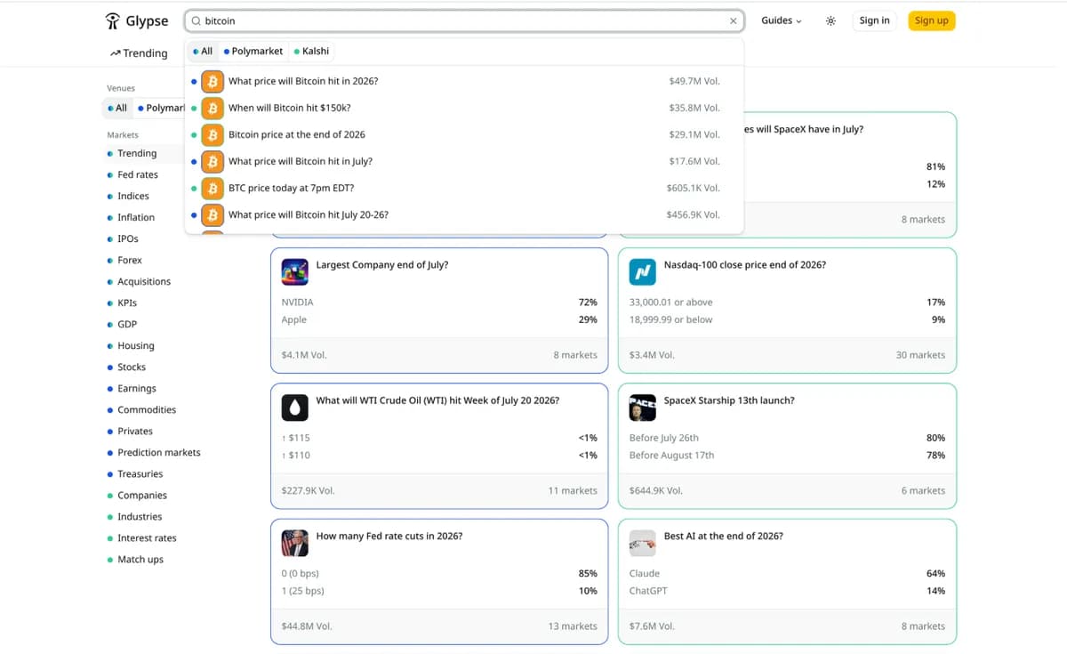 Glypse screenshot 1