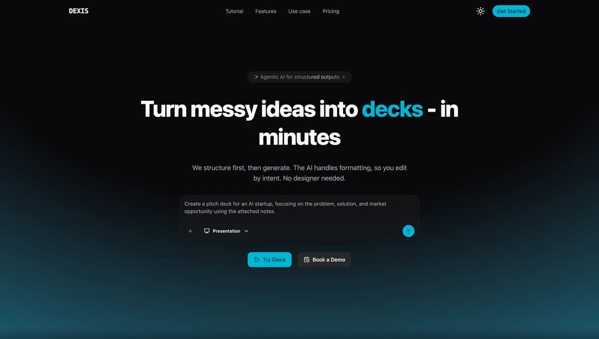 Dexis screenshot 2