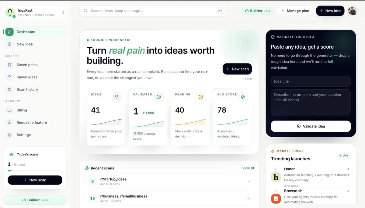 ideaFast screenshot 2