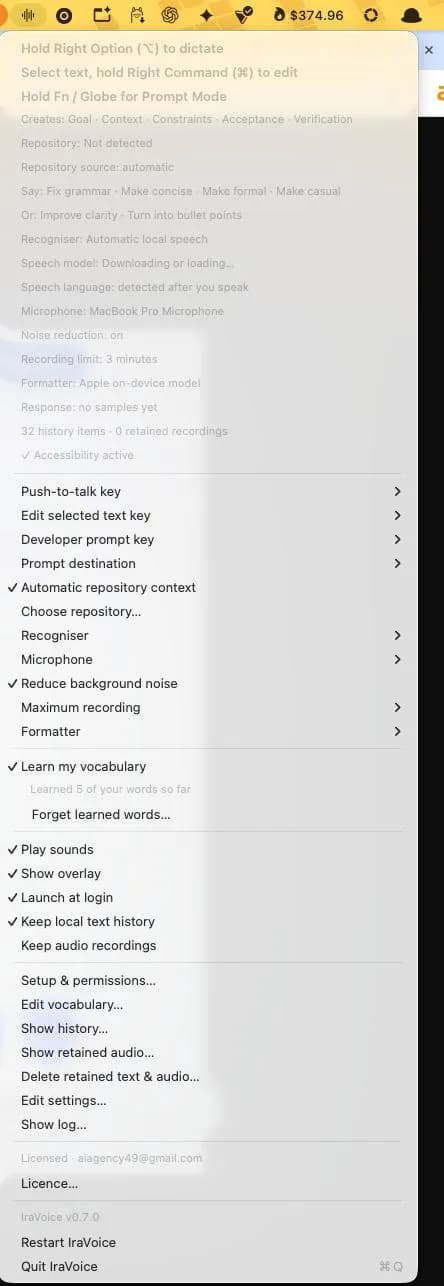 IraVoice screenshot 1