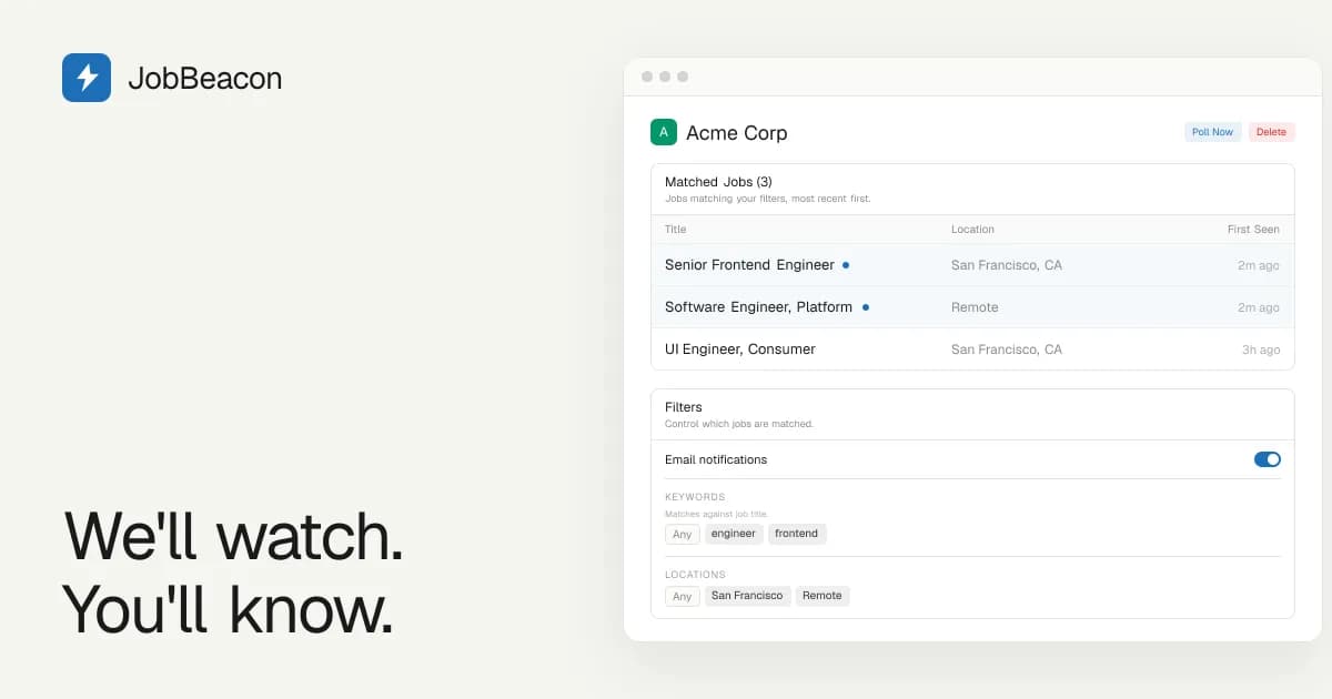 JobBeacon screenshot 1