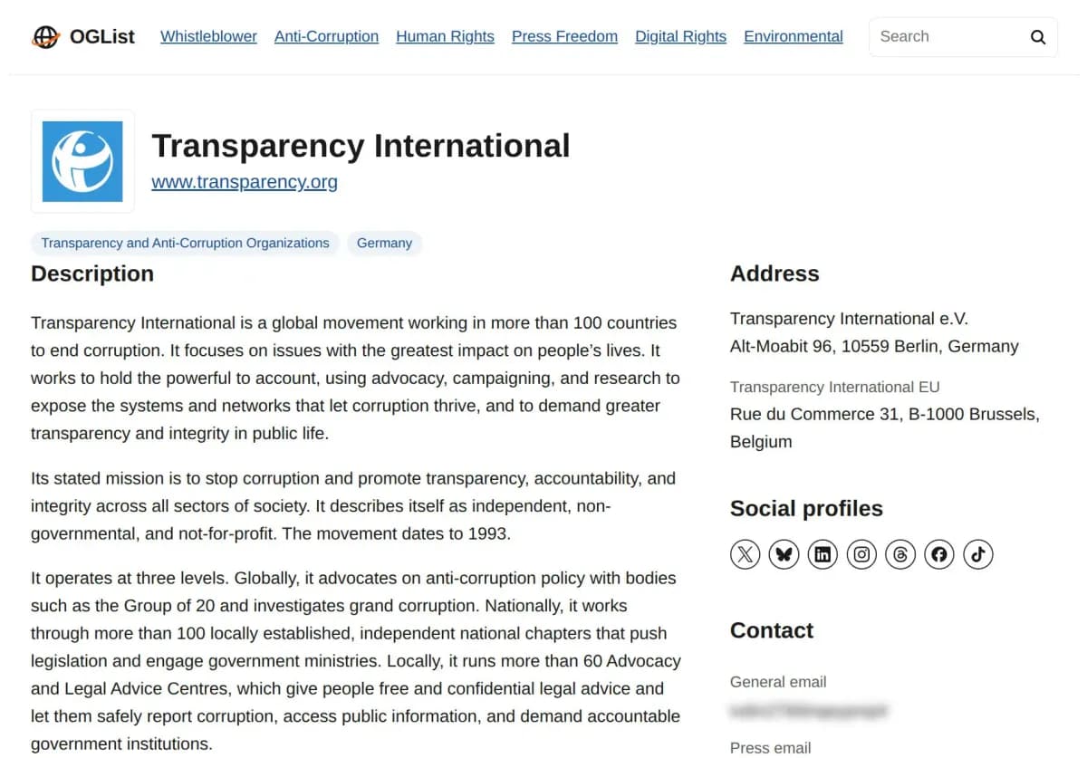 OGList screenshot 2