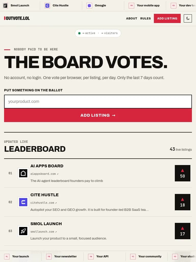 Outvote screenshot 2