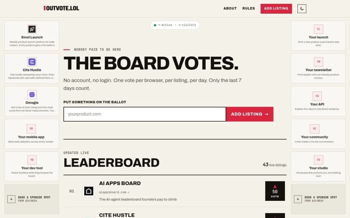 Outvote screenshot 1