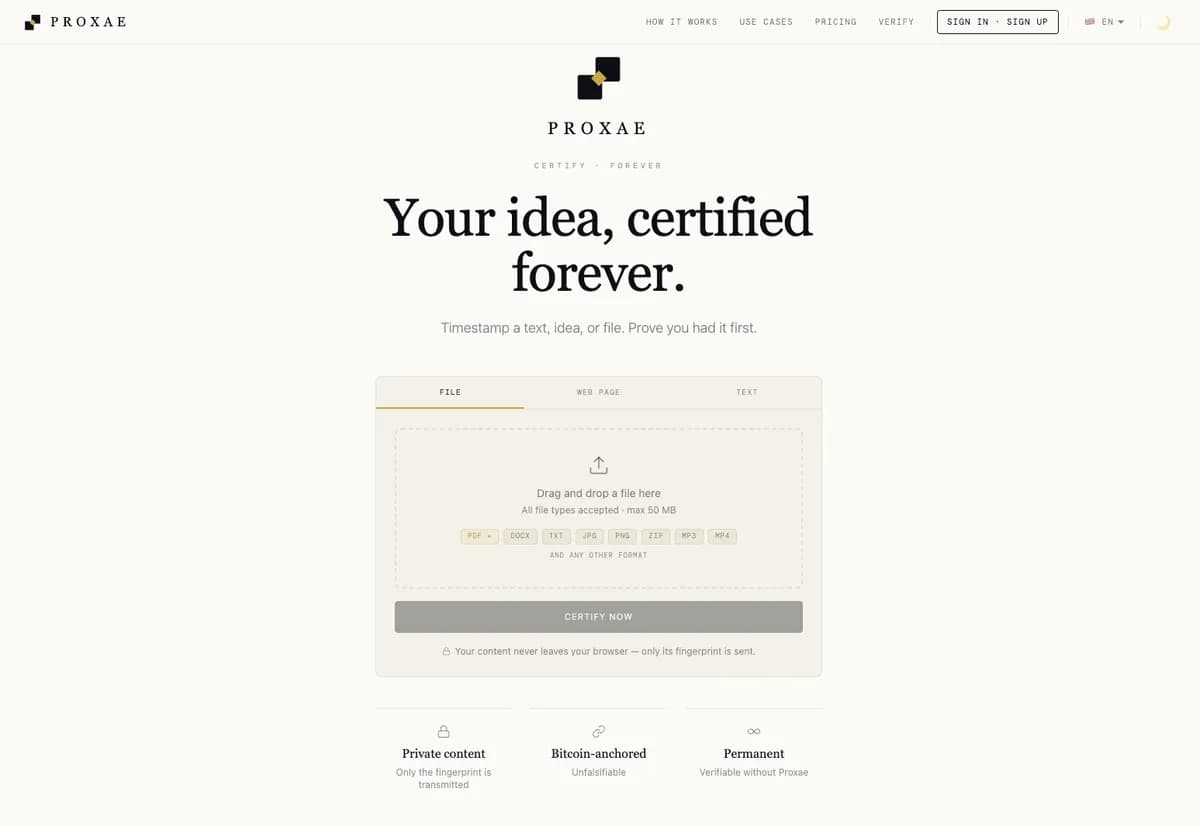 Proxae screenshot 1