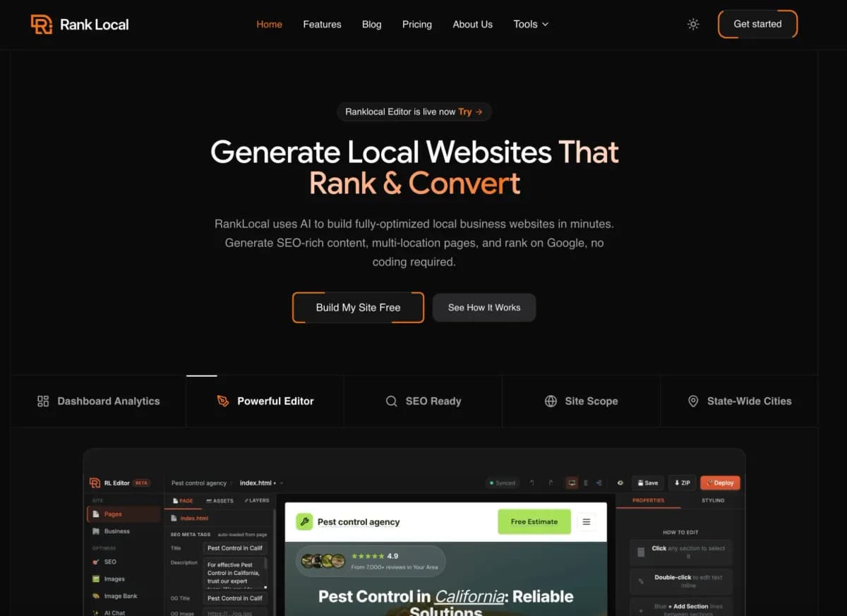 Ranklocal screenshot 1