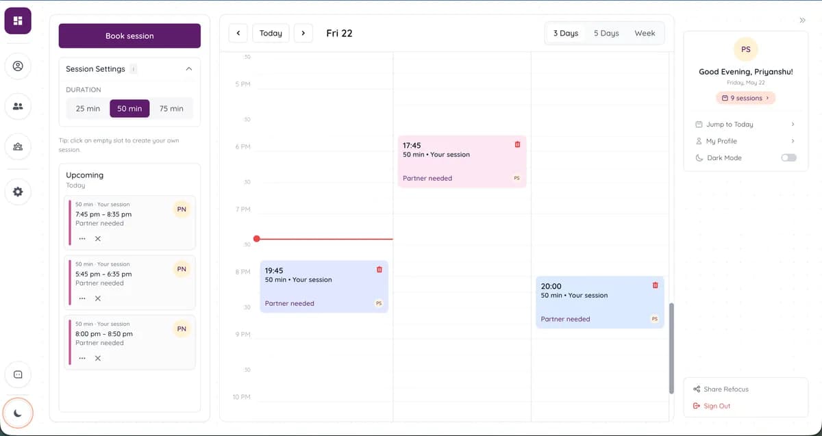 Refocus screenshot 2