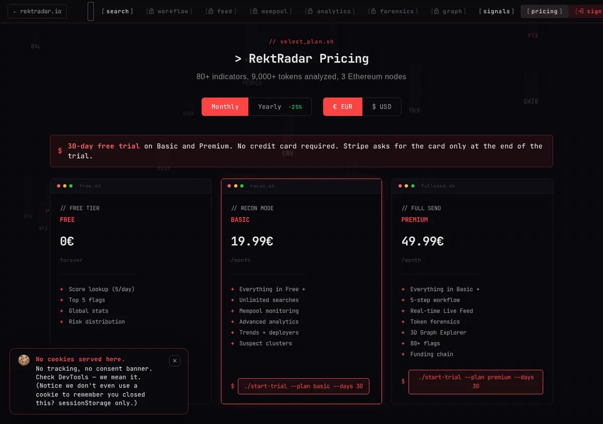RektRadar screenshot 1