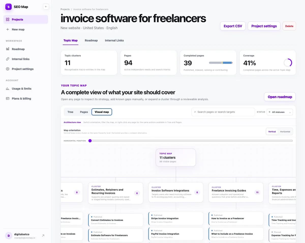 SEO map screenshot 1