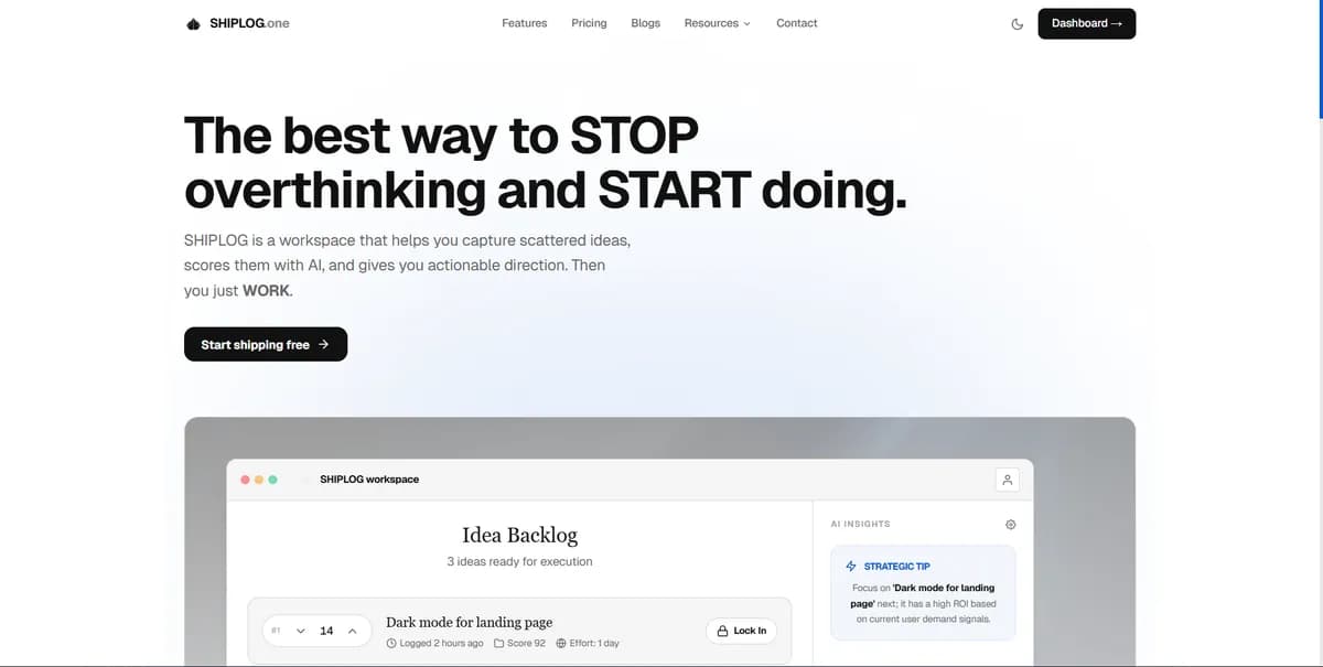 Shiplog screenshot 1