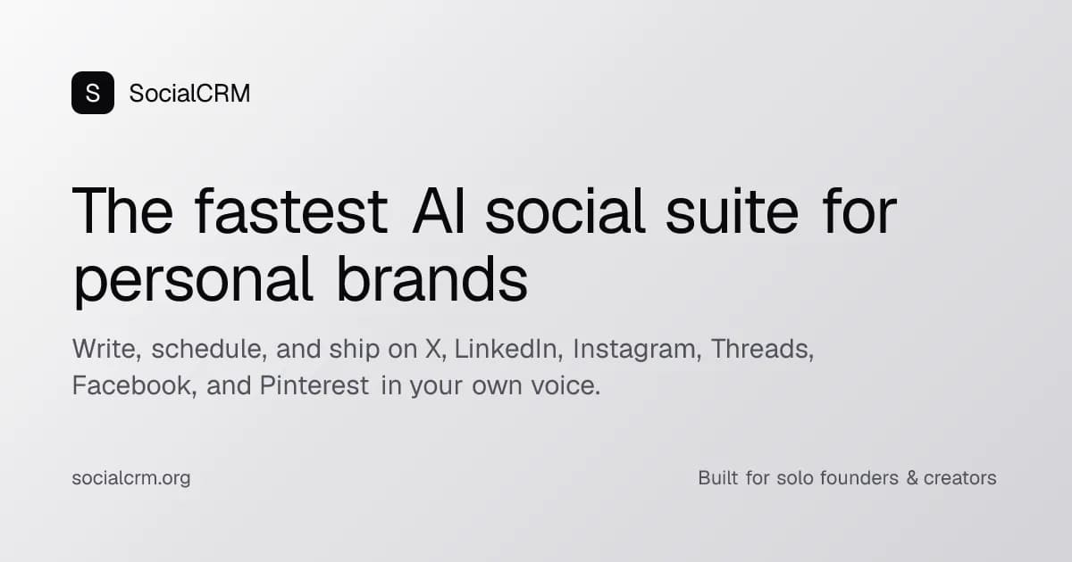SocialCRM screenshot 1