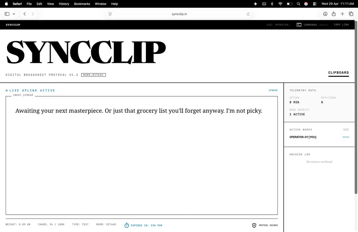 SyncClip screenshot 2