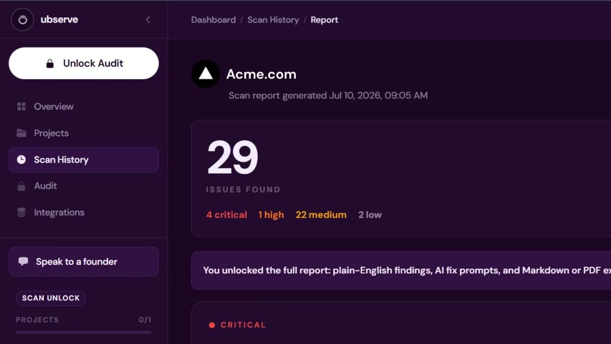 Ubserve screenshot 3