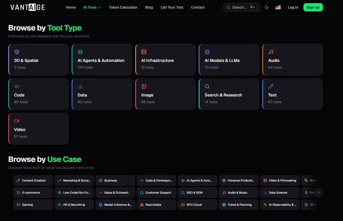 Vantaige screenshot 2