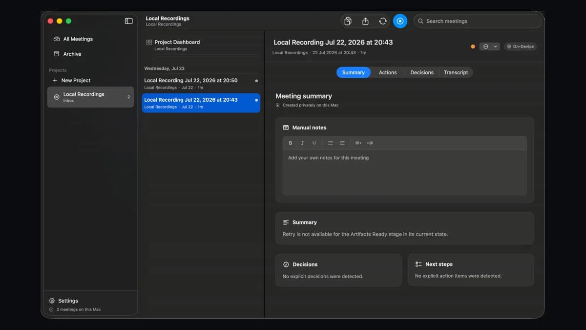 Vemoir screenshot 1